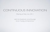 Continuous innovation hkie present