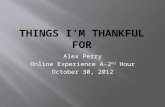 Things i’m thankful for APerry