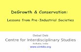 DeGrowth & Conservation; Lessons from Pre-Industrial Societies