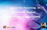 e-learning training by Mohamed Amin Embi