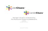 CandidClues Understanding Pre Employment Screening Tests [Compa