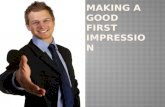Making a good first impression