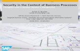 Security in the Context of Business Processes: Thoughts from a System Vendor's Perspective