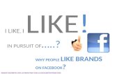 Why do people follow brands on Facebook?