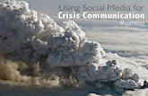 Airlines use of Social Media for Crisis Communication