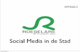 Social media in Stad Roeselare. Yes, we can.