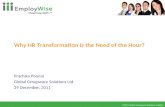 EmployWise Webinars   Why HR Transformation is the need to the hour