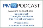 PM Podcast 186 - Agile Manifesto for Project Managers