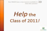 Help the Class of 2011 GET Jobs