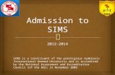 Sims admission