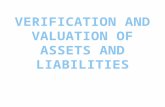 Verification and Valuation of Assets and Liabilities