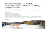 Eliminating CLABSI, A National Patient Safety Imperative