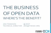 Friday lunchtime lecture - The business of Open Data, where's the benefit?