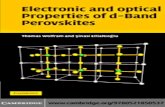 Electronic and Optical Properties of d Band Perovskites