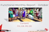 Functional monthly report   october