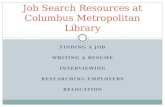 Job search resources at columbus metropolitan library