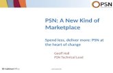 Eduserv Symposium 2013 - PSN: a new kind of marketplace