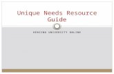 Unique Needs Resource Guide - Herzing University Online