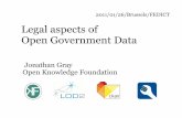 Legal aspects of Open Government Data