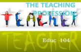 The teaching profession gda