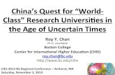 China’s Quest for “World- Class” Research Universities: A Comparative Case Study between Hong Kong and Shanghai