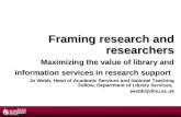 Framing research and researchers