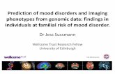 Prediction of mood disorders and imaging phenotypes from genomic data