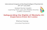 Safeguarding the rights of mentally ill experience from sri lanka