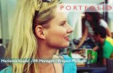 Marianna Kupść PR & Project Manager - Portfolio