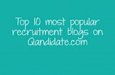 Top 10 most popular recruitment blogs on Qandidate.com