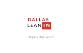 Dallas lean in intro to topics