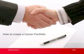 How to create a career portfolio