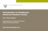 Relational Database Design - Lecture 4 - Introduction to Databases (1007156ANR)
