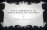 TVET Advocacy in University of Nigeria