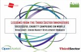 Lessons from the Third Sector innovators, successful charity campaigns on mobile