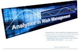 Analytics in Risk Management