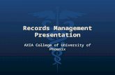 HCR 210 Week 9 Final Project Records Management Presentation