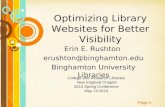 Optimizing Library Websites for Better Visibility