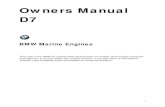 BMW D7 Owners Manual