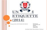 OPNP Uniform Etiquette Slides 2014