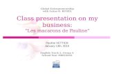 Global Entrepreneurship Final Oral Presentation for "Les macarons de Pauline"