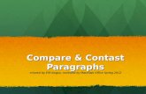 Compare contrast sentencestructures