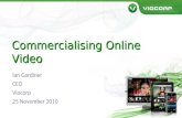 Commercialising Online Video | Ian Gardiner, Viocorp | iStrategy Sydney 2010