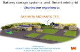 Battery Storage Systems and Smart Mini-grid - Sharing Our Experiences - Parimita Mohanty