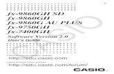 Casio FX 9860gII Programming