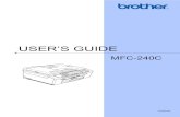 User's Guide - Mfc 240c Ver.b