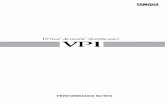 Yamaha VP1 Virtual Acoustic Synthisiser Manual Pt2