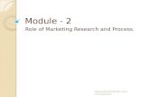 Role of Marketing Research and Process