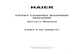 Haier Front Load Washer - XQG50 - QF802 Ser Man