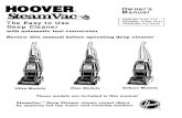 Hoover SteamVac Deluxe Manual